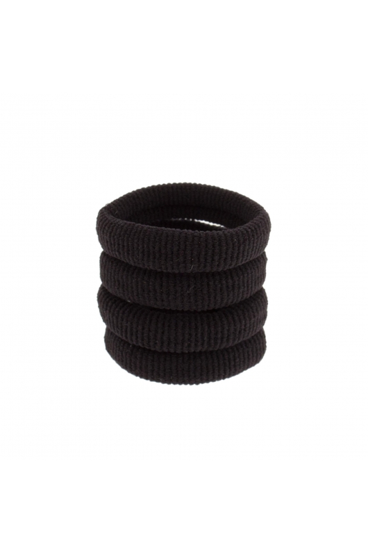 Elastice negre simple pentru păr