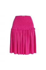 Fustă midi fucsia plisată