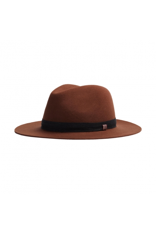 Fedora Hat PEPPERONI Dark Brown U