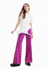 Rochie tricou multicoloră ribbed multiposition