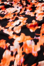 Eșarfă mare multicoloră cu imprimeu abstract