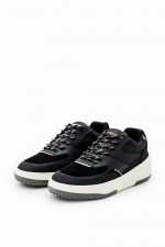 Sneakers patchwork multicolor cu platformă retro