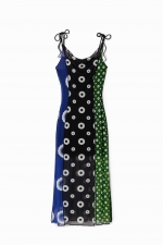 Rochie midi mulată cu imprimeu geometric
