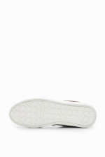 Sneakers mid-top patchwork cu platformă