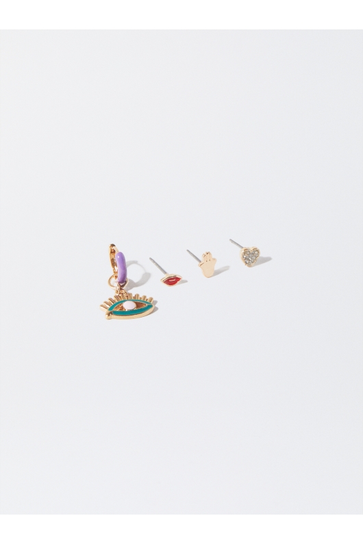 Set cercei mici multicolori