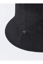 Pălărie bucket neagră waterproof cu boruri largi
