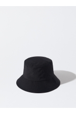 Pălărie bucket neagră waterproof cu boruri largi
