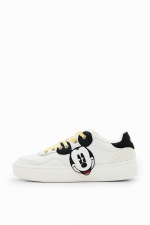 Sneakers cu platformă și broderie Mickey Mouse