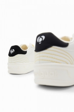 Sneakers cu platformă și broderie Mickey Mouse