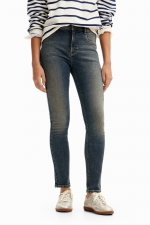 Blugi skinny din denim stretch spălat