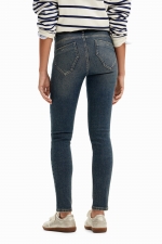 Blugi skinny din denim stretch spălat
