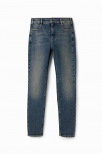 Blugi skinny din denim stretch spălat