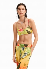 PANTALONI DE PLAJA CU PRINT TROPICAL