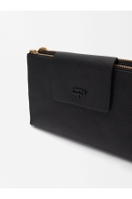 Geantă crossbody neagră cu curea ajustabilă