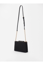 Geantă crossbody neagră cu curea ajustabilă