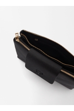Geantă crossbody neagră cu curea ajustabilă