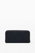 PORTOFEL NEGRU CU BRODERIE