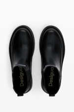 Ghete negre casual cu talpă groasă