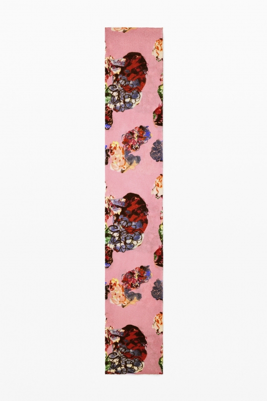 FULAR multicolor cu imprimeu Arty