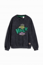 Hanorac sport verde cu glugă Hulk