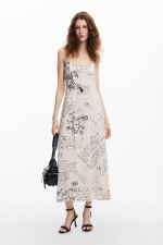 ROCHIE LUNGA CU PRINT TEXT