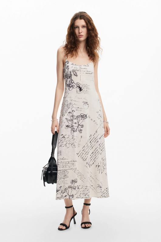 ROCHIE LUNGA CU PRINT TEXT