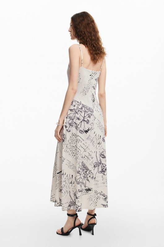 ROCHIE LUNGA CU PRINT TEXT