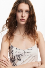 ROCHIE LUNGA CU PRINT TEXT