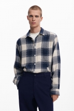 Pantaloni bleumarin casual cu buzunare laterale