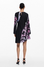 Rochie cămașă midi cu imprimeu floral multicolor