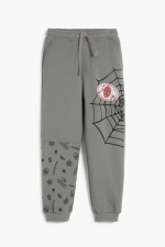 Pantaloni jogger gri copii cu print Spiderman