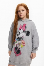 Rochie hanorac neagră cu glugă Minnie Mouse