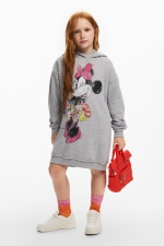 Rochie hanorac neagră cu glugă Minnie Mouse