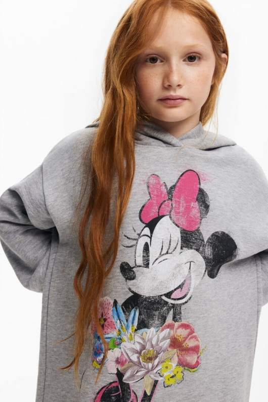 Rochie hanorac neagră cu glugă Minnie Mouse