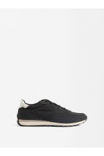 Sneakers negri casual cu talpă groasă