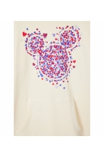 Rochie-hanorac neagră casual cu glugă și buzunare
