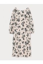 Rochie midi din mătase cu print floral