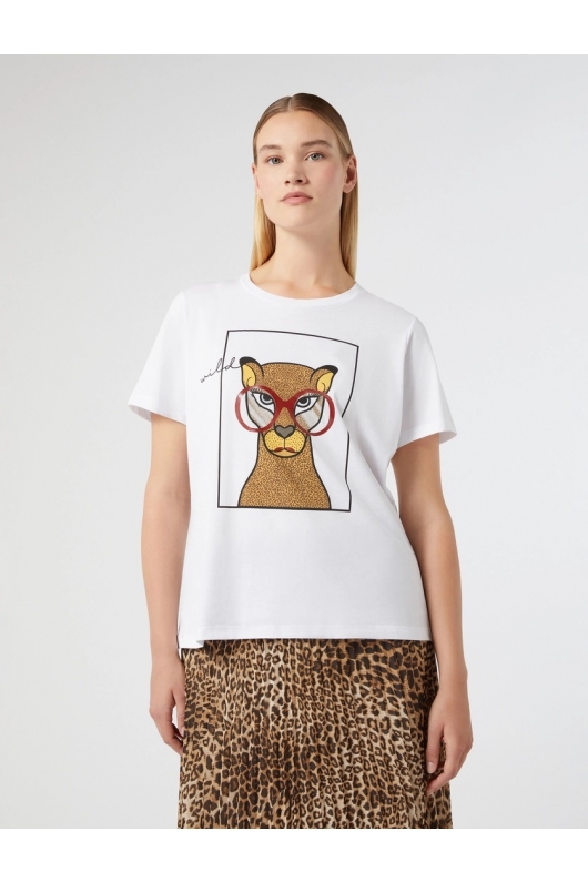 TRICOU ALB CU PRINT