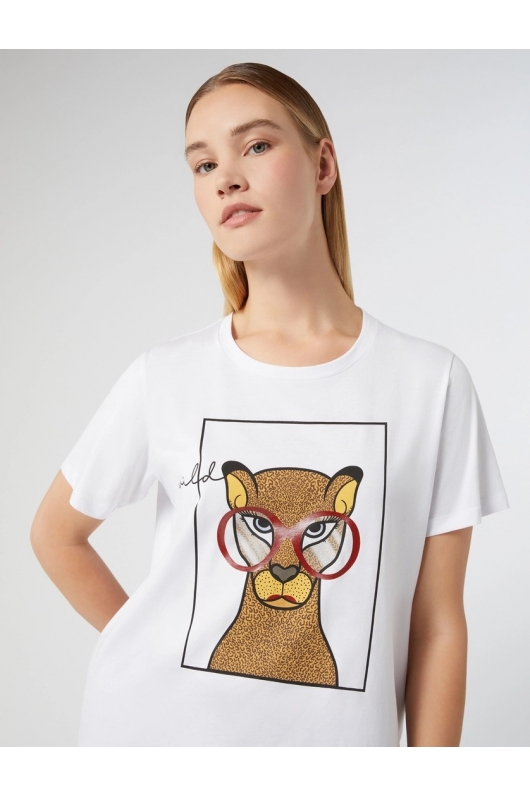 TRICOU ALB CU PRINT