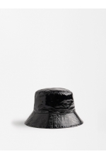 Pălărie bucket reversibilă alb-negru