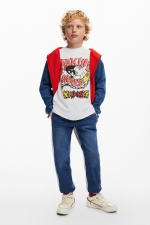 Hanorac negru oversize cu glugă