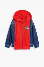 Hanorac negru oversize cu glugă