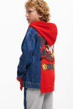 Hanorac negru oversize cu glugă