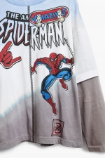 Bluză roșie casual cu imprimeu Spiderman