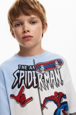Bluză roșie casual cu imprimeu Spiderman
