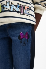 Pantaloni jogger din denim albastru casual