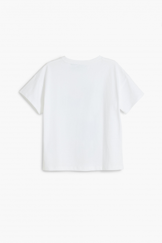 Tricou alb copii cu imprimeu Minnie Mouse