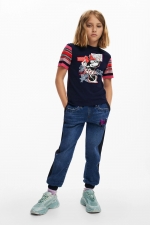 Tricou alb copii cu print Minnie Mouse