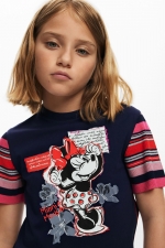 Tricou alb copii cu print Minnie Mouse