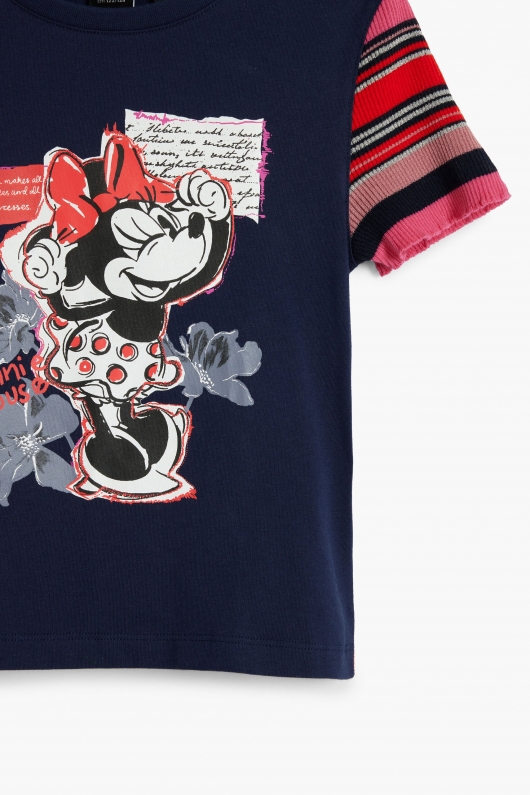 Tricou alb copii cu print Minnie Mouse